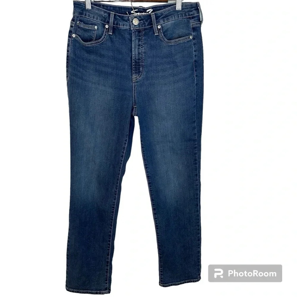 Seven7 Jeans High Rise Vintage Straight Leg Size 10